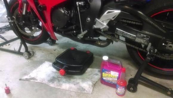 Coolant everywhere!