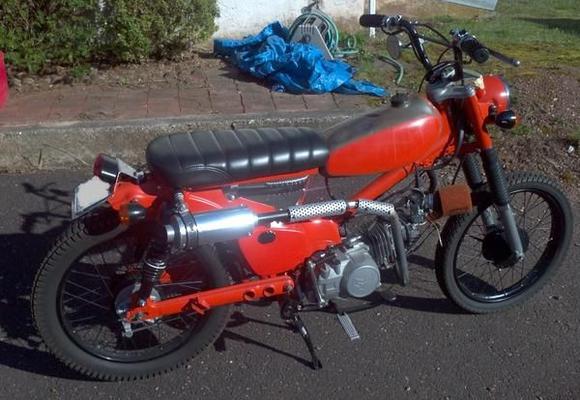 1977 Honda CT90 converted to 125cc Scrambler.