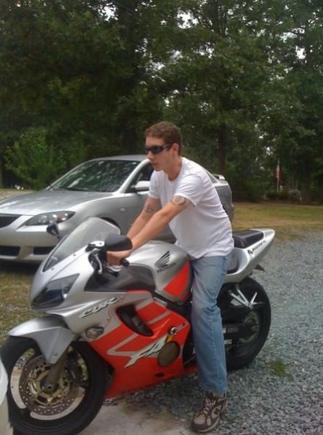 getting ready to ride