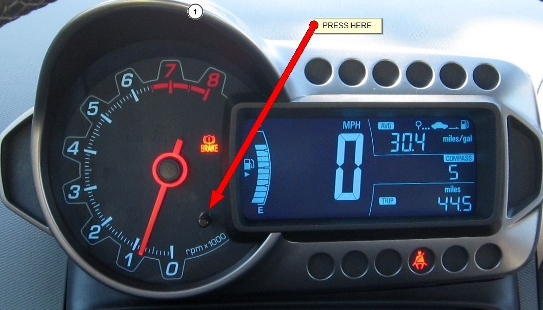 How do I change the trip odometer to the regular odometer? Chevrolet