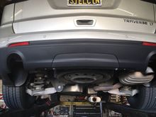 Step 5) replace single exhaust with dual factory exhaust