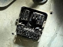 This is on the firewall on driver side controls the power going to headlights and cab 