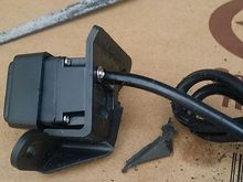 The mounting bracket was easily modified leaving plenty of material to support the camera.