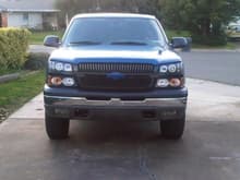 black grille in