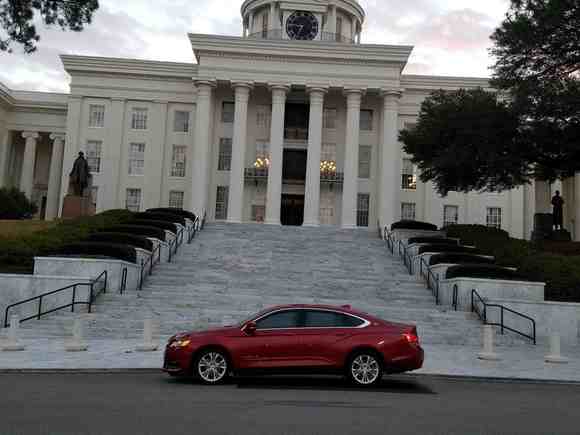 Taken at 6:45 in the morning at the Alabama State Capitol Building