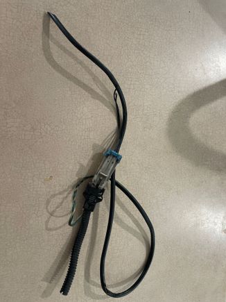 I found this connector and writing wrapped string the coaxial.