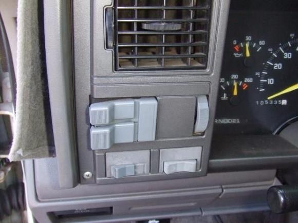 Left instrument panel