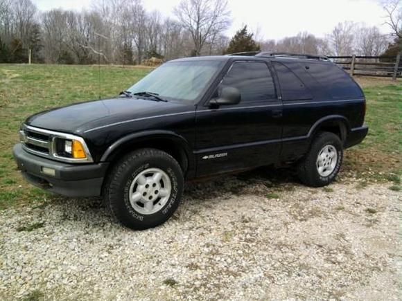 My blazer thats totally possessed...1st time I drove her after I bought her she waited til I looked down for a split second to take me on a joy ride THRU A CORNFIELD.  So 2nd drive in her I took HER thru the cornfield opposite of the one she picked ROFL