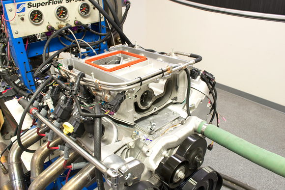 Dyno Test mule getting pulleys installed.