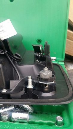 The frame which holds the camera in place blocks this bracket stud. 