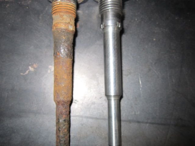 old crusty caliper slide pin bolt