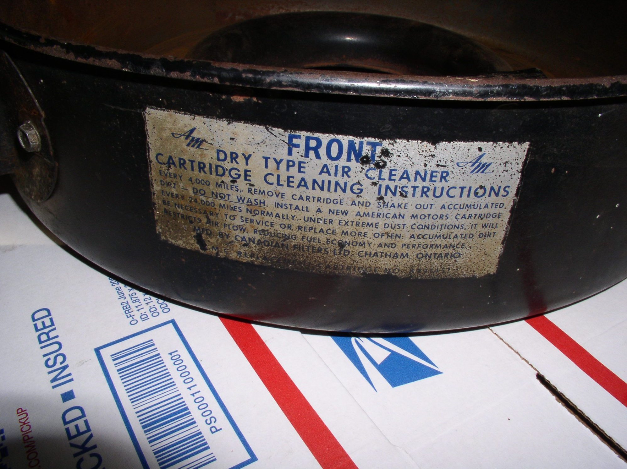 1969 AMC AMX SC Rambler air cleaners 69