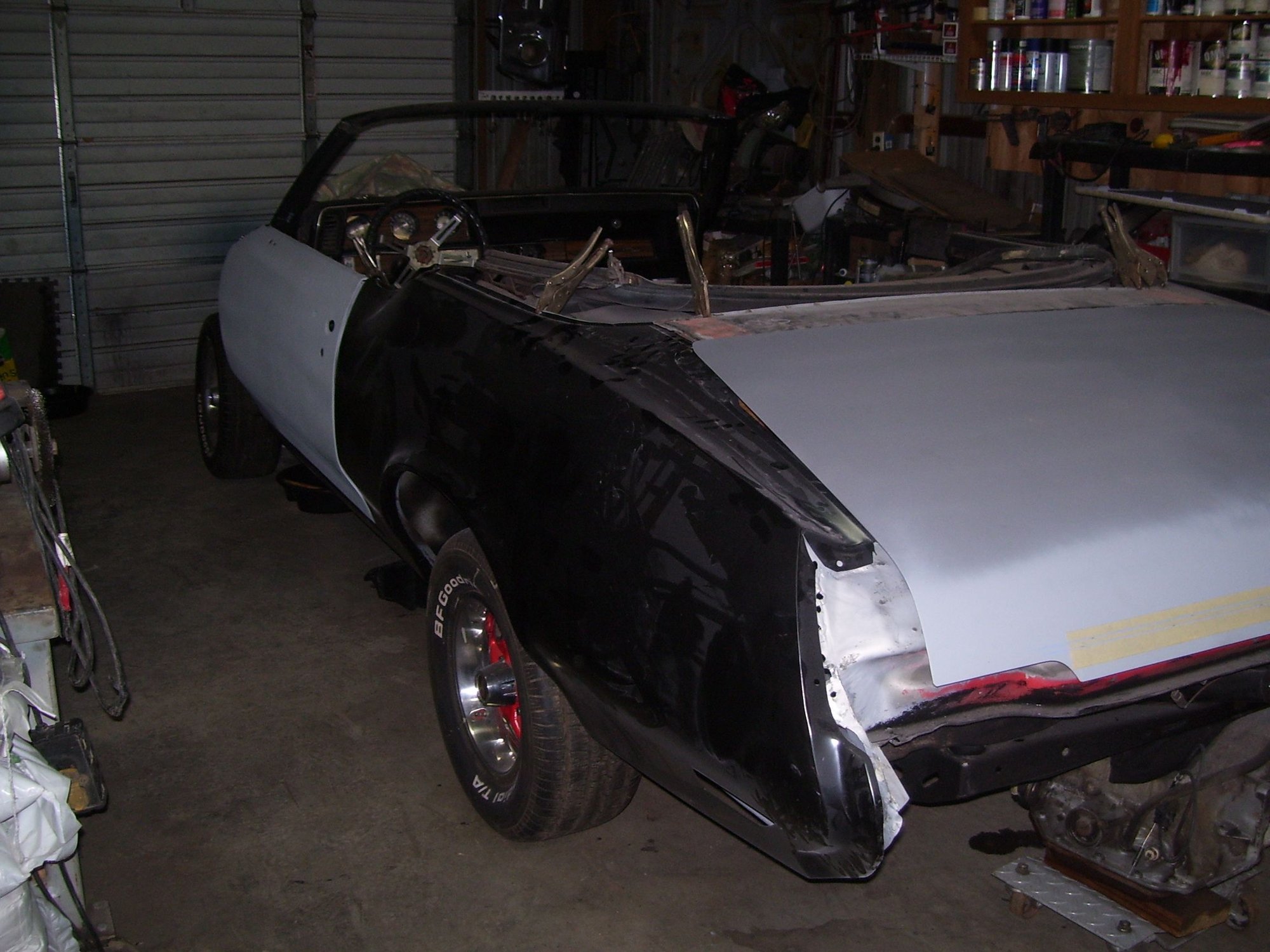 quarter on and clecos to hold while its adjusted...and the best part no rot or bondo...nice straight when i go to paint