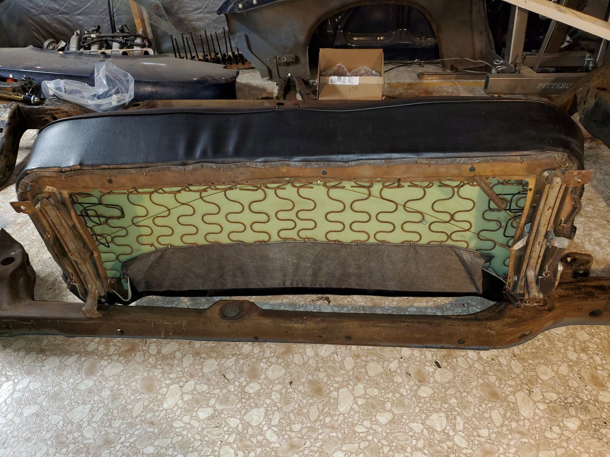 1971 Cutlass S Front Bench Seat black