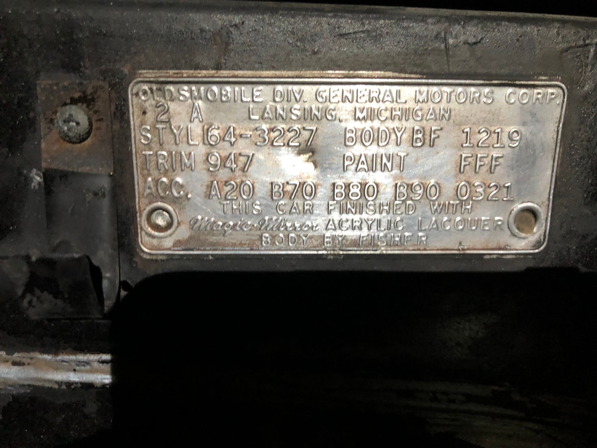 Decode 64 cutlass cowl tag