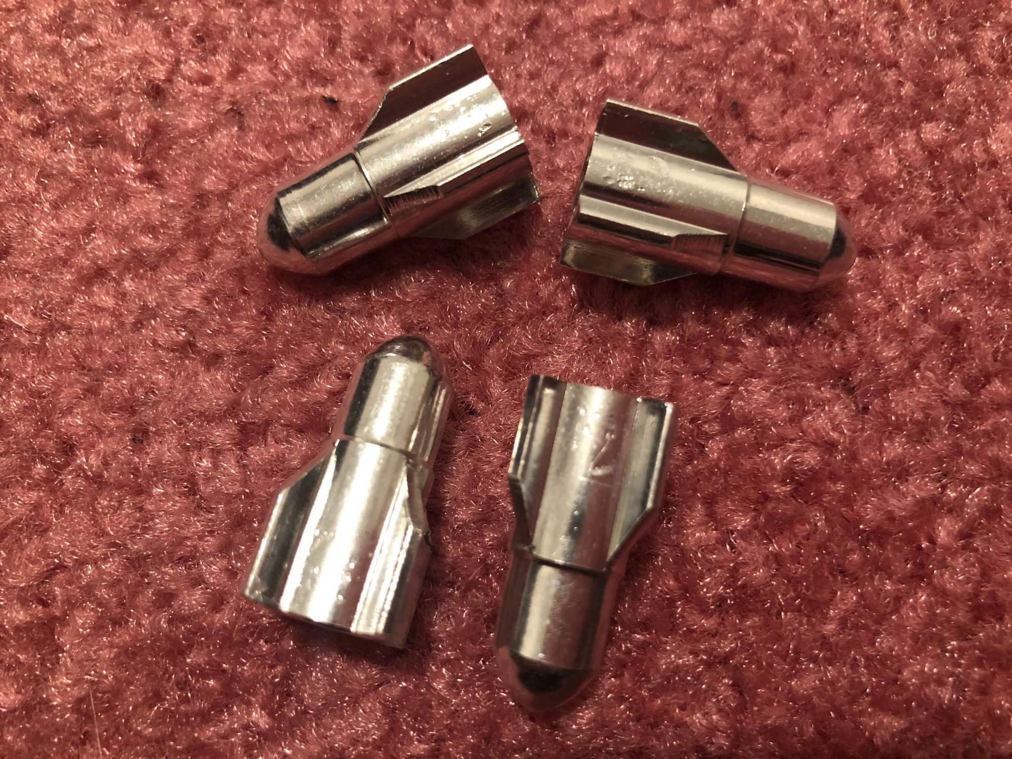 "Very Cool Silver Oldsmobile Rocket Valve Stem Caps Set of 4 NEW" FOR