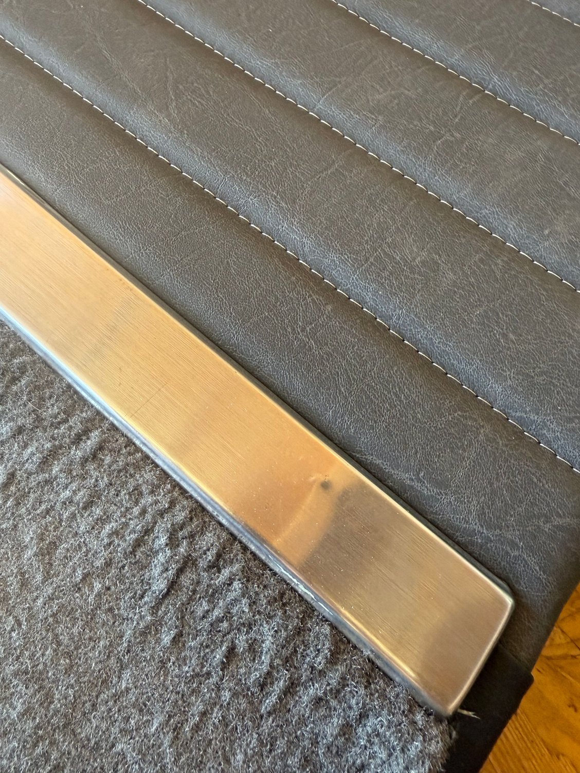 This is the front seat bottom molding I need. As you can see it�s bent. 