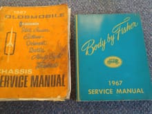 '67 Oldsmobile Chassis and Body Manuals ($25 each or $40 for the pair)