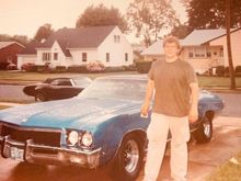 Wet Sanding and polishing the Buick skylark after painting it in the garage I built this car for my wife 350 Buick , auto, posi rear, sprayed lacquer, my olds in the back this was around 1989