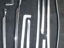 These are coupe/ sedan windshield,  rear window trim $25 ea on short pieces $35 on long ones
 