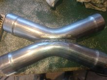 I made the exhaust myself out of 304 stainless. I do not have a tig welder, but managed using a mig welder.