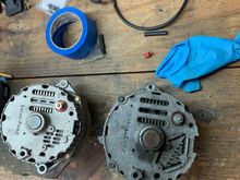 Original Alternator on the right, Aftermarket on the left