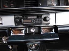 Aftermarket stereo from 1999, I still have the original AM Wonderbar radio.  Also, did NOT cut the dash to install, that's why it is a cassette deck and not a cd player.