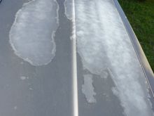 Right hand side of hood (F to R)