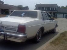 My hand made olds rocket logo sticker on the rear window! =P