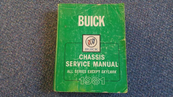 '81 Buick Chassis Manual ($25)