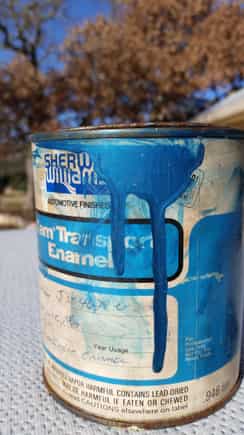 Sherwin Williams 455 blue mix from the 70s