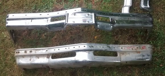 Lets play name that bumper....anyone 
Clues: all are olds..lower cutass....upper...proly toro..both are front
Last 1 to propery id them gets Theirs 20 % off
Year & model ?????