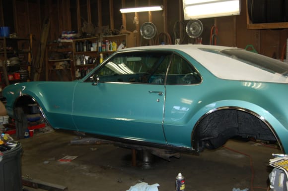 Once all the jamb and floors were done, I wet sanded and buffed the car and began putting it back together