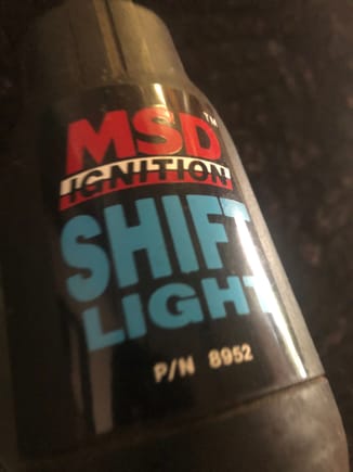 MSD shift light. Uses MSD or Autometer rpm chips. $40 make offer?