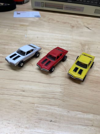 I think the white car came out best
The red’s are too skinny and the yellow were left overs from the trunk I tried putting on the white car so they are really off!!!