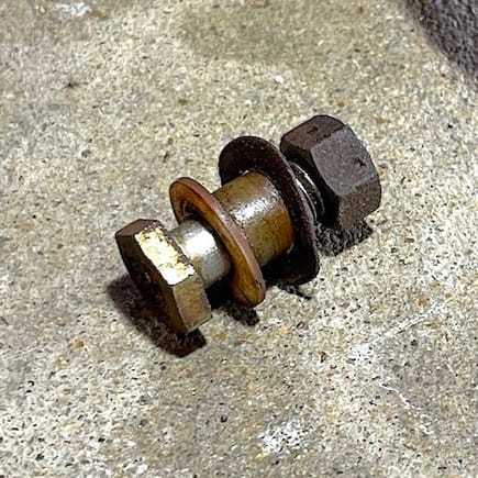 This is an example of the rusty fasteners.