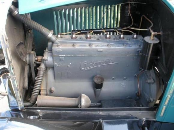 Engine bay 1927 Oldsmobile