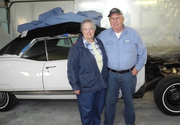 Original Owners Marvin and Rana - reuinted after 22 years.  They ordered and bought the car new in January 1968 -sold it in June, 1990.  After at least 3 additional owners I now have it.  It has resided in Iowa, the Carolinas, California and now Missouri.