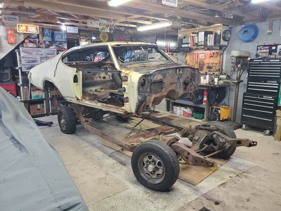 Body coming off frame, make more room without frame in garage 