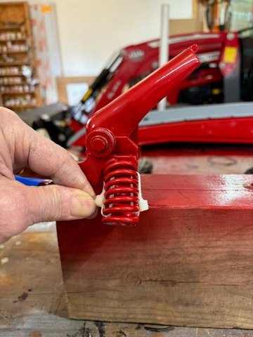 As I would learn later, the spring must be fully compressed to get it installed and zip ties were nowhere near enough.