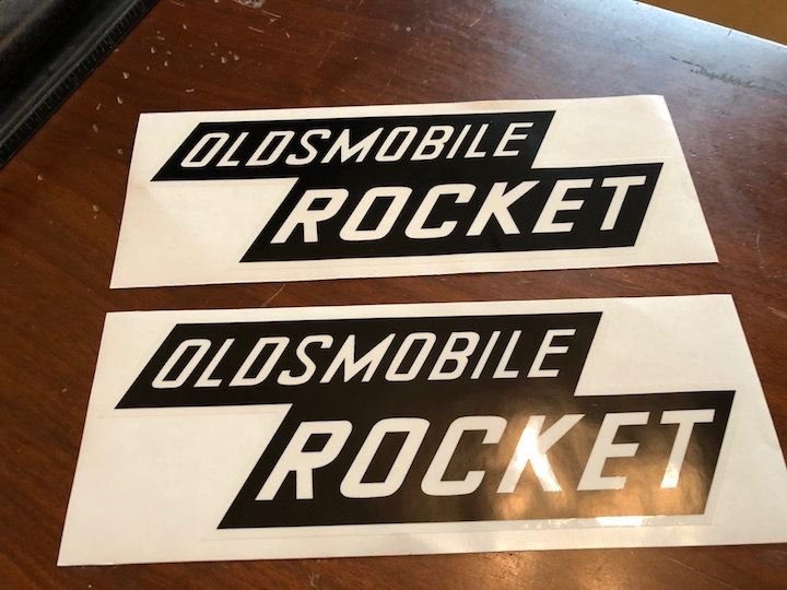 "Oldsmobile Rocket" Decals