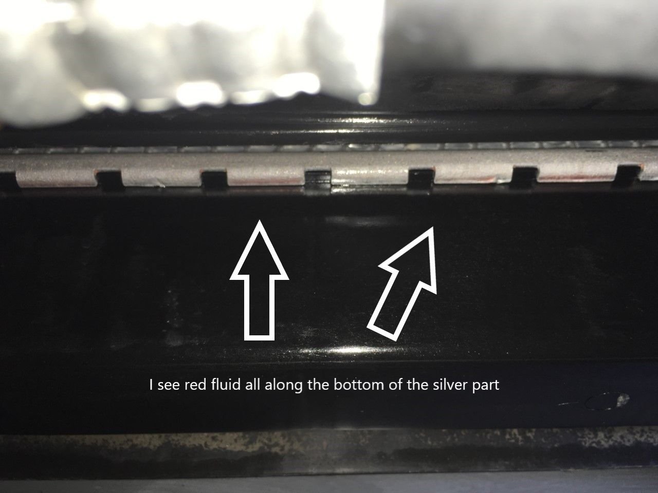 Leaking transmission fluid from radiator?