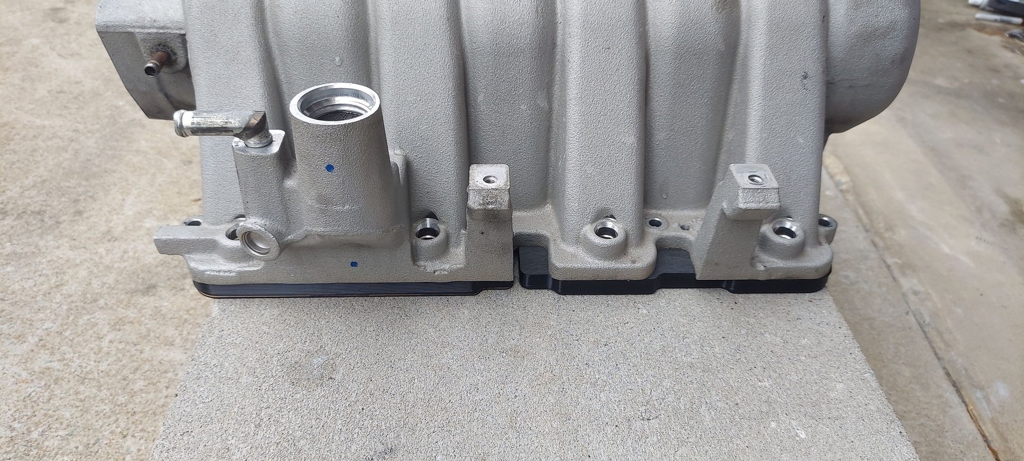 Got these spacers to help isolate heat from direct touching.  A hard carbon/plastic material.  I can go crazy on throttle and my IAT's are pretty low outside of the temps being below 40F and lower where I am at.
