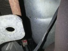 exhaust.. wire was welded to it..