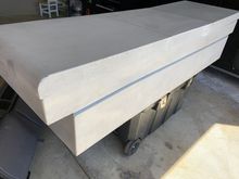 Got this back yesterday, if you need a good dustless guy in Riverside, Kevin and Mike are both good guys.  Mike knocked this out in 30 minutes both inside and out.  A coat of epoxy primer and it will be color matched with the trucks final coat.  My goal is too bring life out of old used parts.   