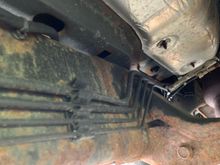 Looking towards the front- the leak is just out of view on the right