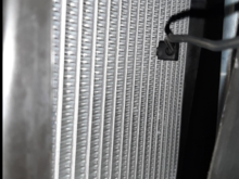 Inside the evaporator probe door there's a clear view of the evaporator coil