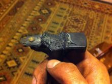 Old rotor don't know how it ran lol 2and 8 on the plugs were mixed and distributer was zip tied on on one side lol