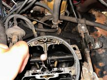 Carb held open