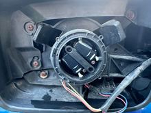 Inside of the driver mirror